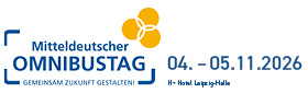 Logo und Termininfo zum Mitteldeutschen Omnibustag 2026.